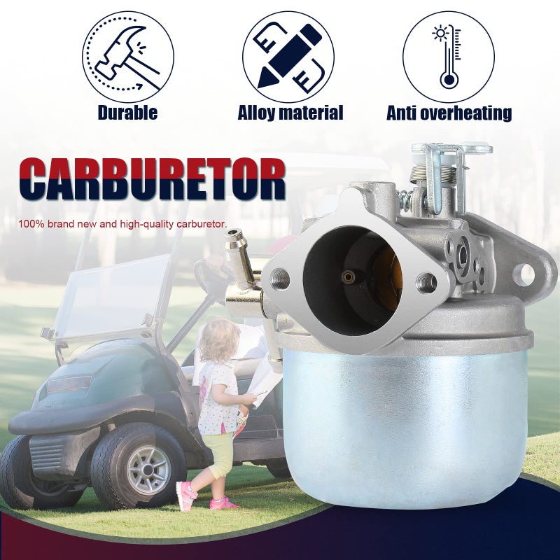 QAZAKY Carburetor Compatible with Club Car DS Golf Cart Kawasaki 341cc Gas Side Valve Engine 1012508 1014541 520-182 SO6103010 17551 Carb 1984-1991 - Image 4